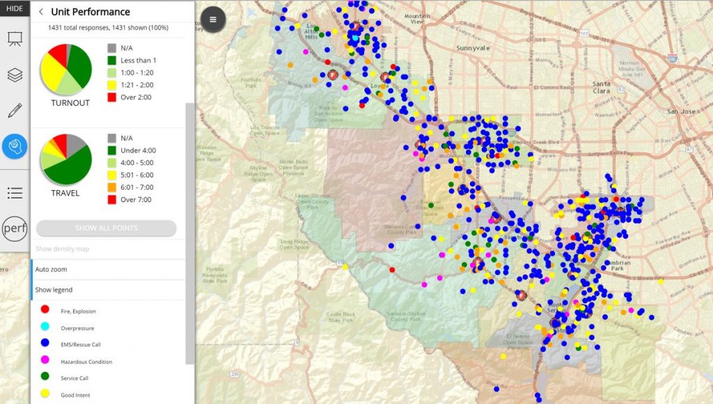 Map of the Santa Clara Valley Study Area